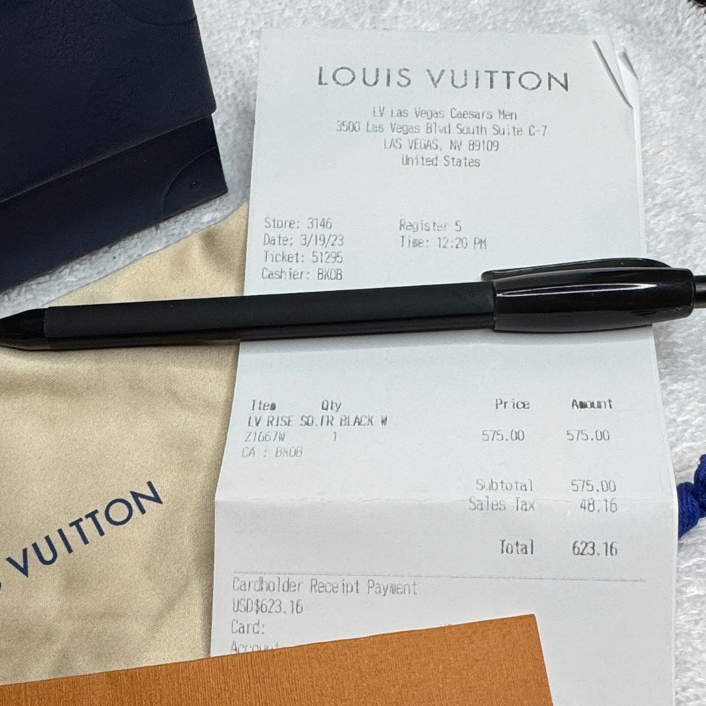Louis Vuitton Rise Square Sunglasses Black - Picture 12 of 14